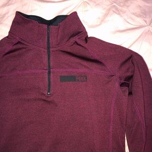 Sporty PINK half zip